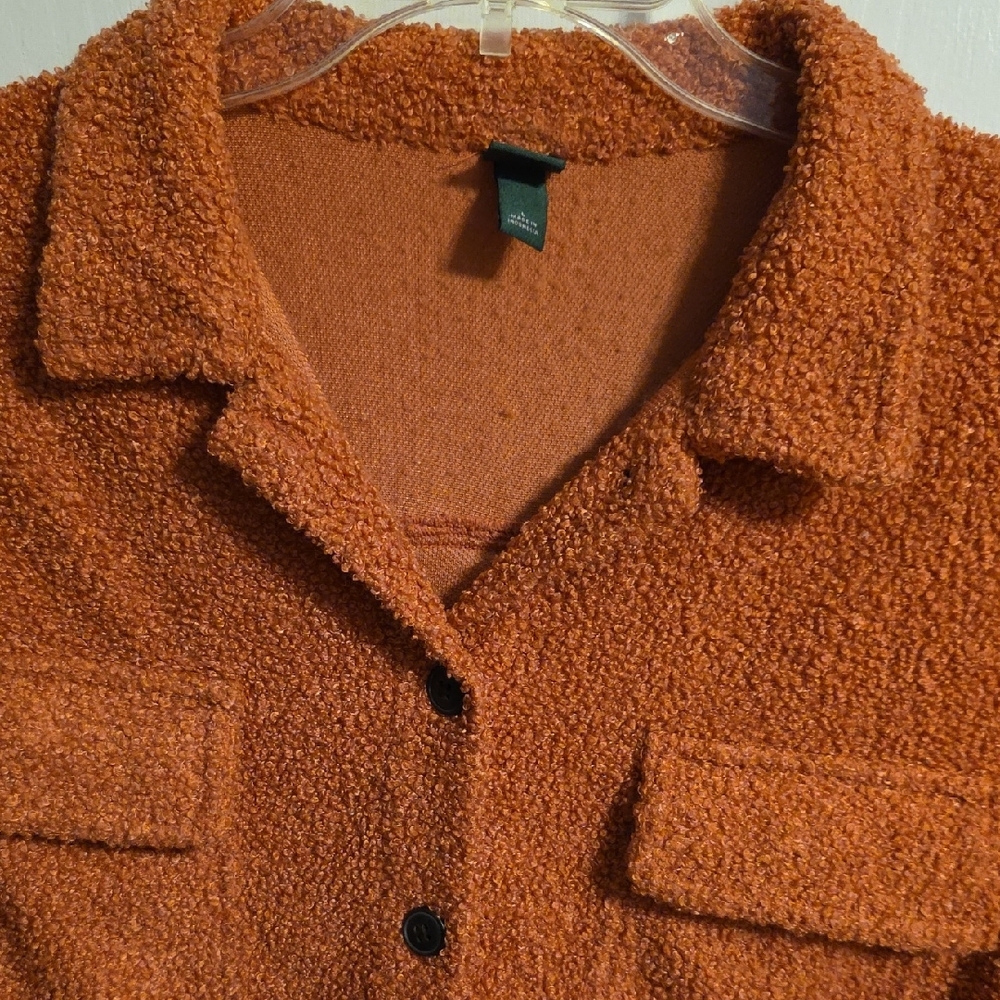 Wild Fable Rust Textured Shirt - Picture 3 of 7